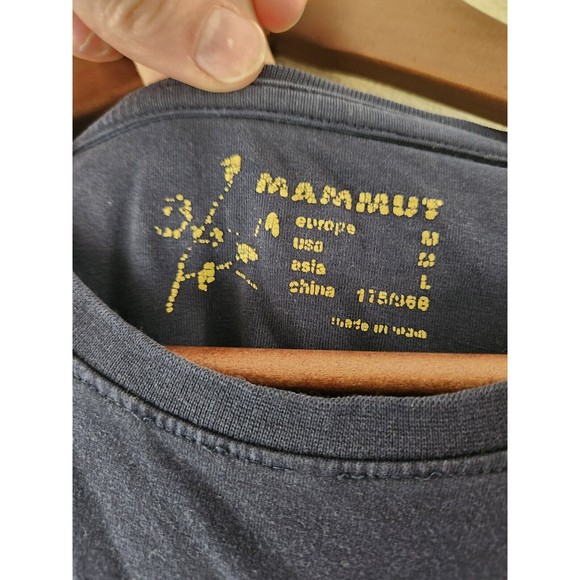 Mammut Blue Mommoth T-Shirt Mens Medium - Picture 3 of 7